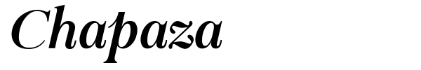 Chapaza font preview